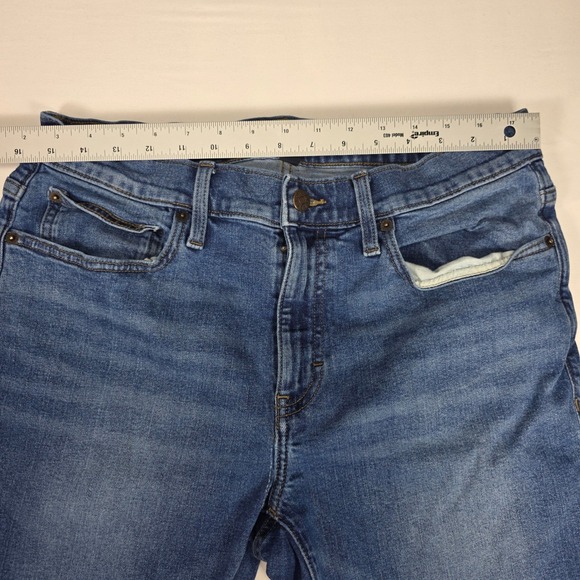 J.Crew Jeans Mens 32x30 Blue Slim Mid Rise Flex Stretch Medium Wash - Picture 4 of 10
